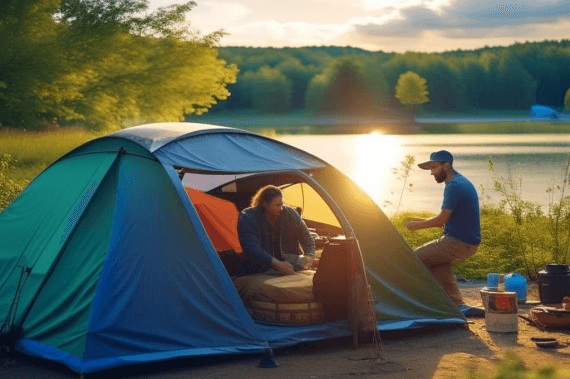 Автомобилист въехал в палатку с туристкой на озере Увильды