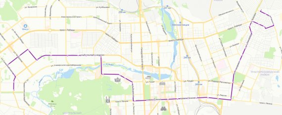 Маршрут движения маршрутки №78