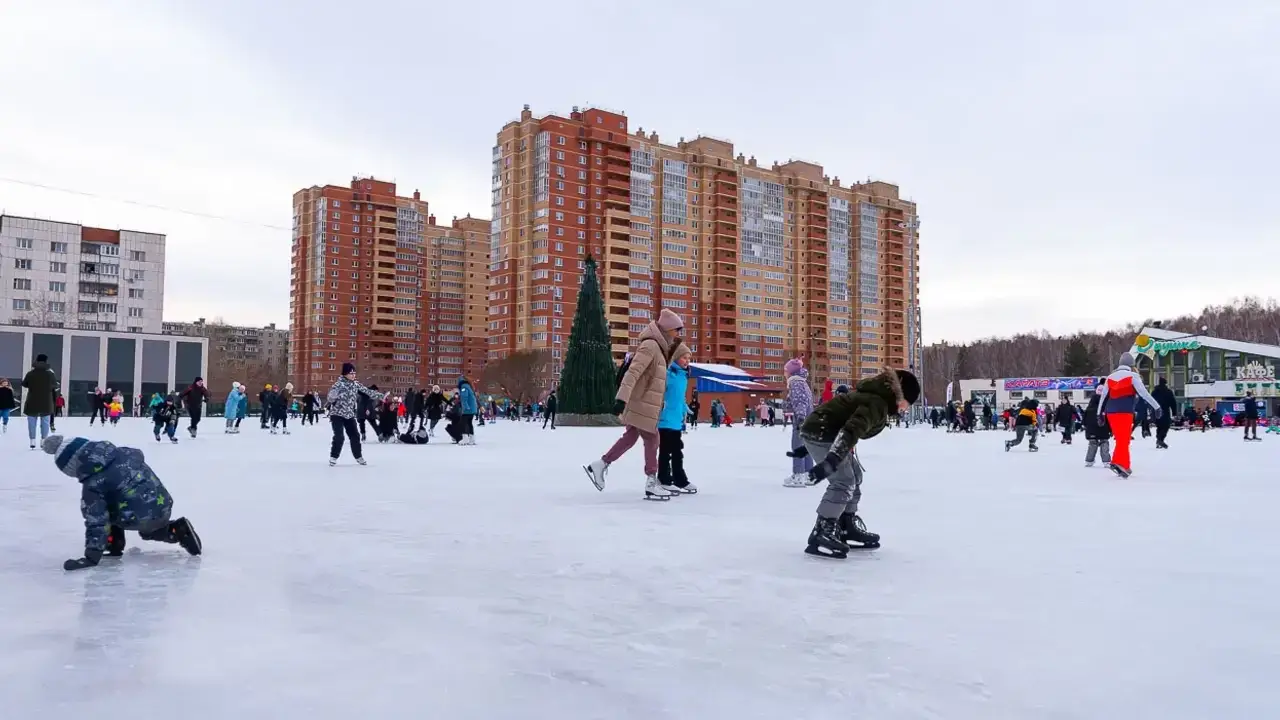 Каток на лыжной база на Северке