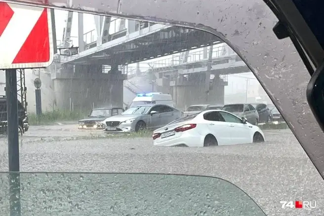 Челябинск затопило, прошел сильнейший ливень